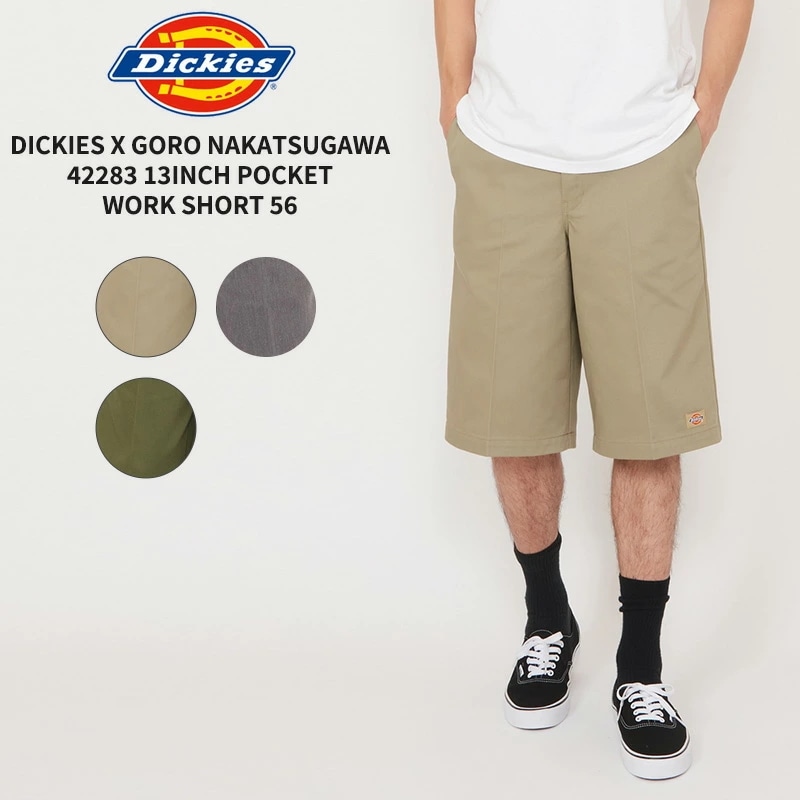 ディッキーズ Dickies メンズ ショートパンツ Dickies x GORO NAKATSUGAWA 42283 13INCH POCKET WORK SHORT 56 ハーフパンツ DS201