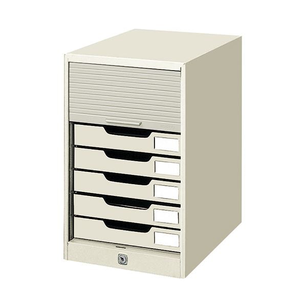 (まとめ）コクヨ シャッターケース A4タテ 7段ライトグレー SC-7M 1台(×3セット)