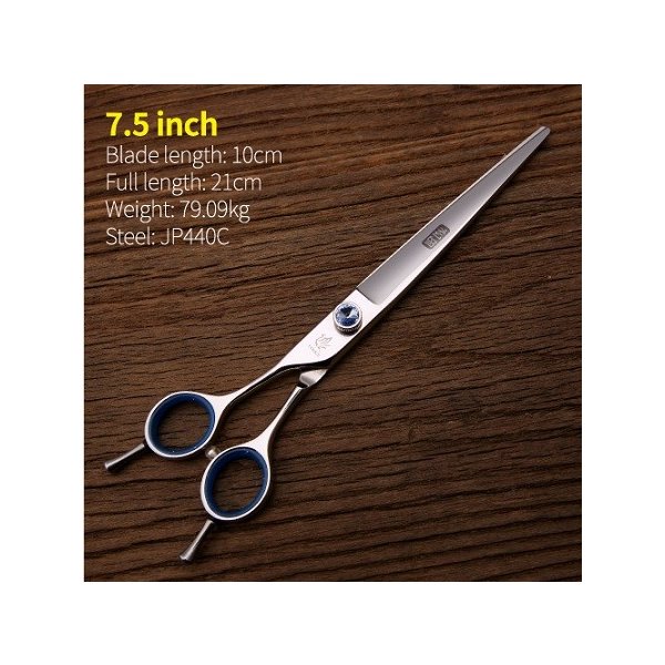 Fenice 7.5 / 8.0インチ高品質プロフェッショナルJP440Cペット犬の髪のグルーミングはさみ左手用切削鋏 7point5 inch