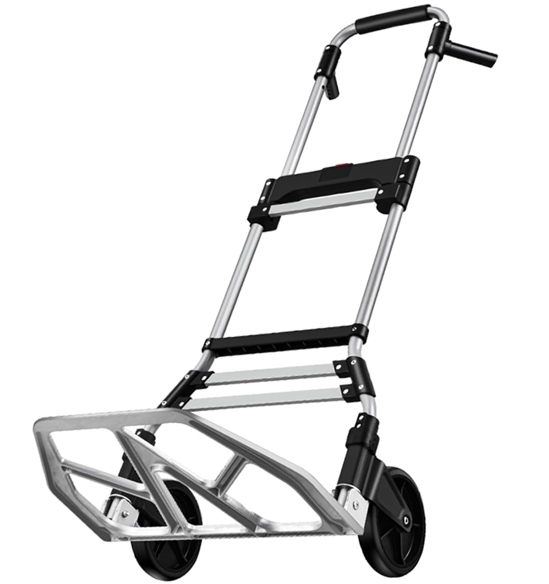 キャリーカート 台車 ハンドトラック 大型 耐荷重150KG コンパクト 折りたたみ式 家庭用 業務用 防災用 荷物 運搬 釣り アウトドア 固定ロープ2本付き (耐荷重150KGハンドル付き)