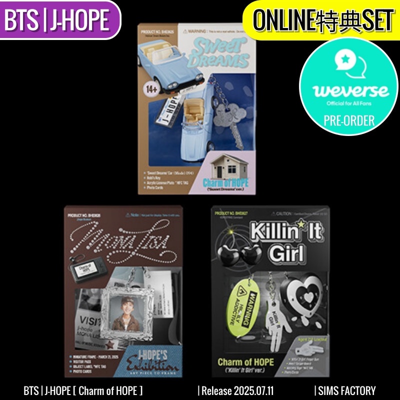 ONLINE特典+ [3種SET] BTS アルバム J-HOPE [ Charm of HOPE ] 防弾少年団 /初動チャート反映 +Shop Gift