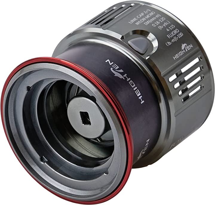 リール スプール 浅溝 夢屋S-20型 替えスプール 2500番から3000番対応( ガンメタル＆レッド)