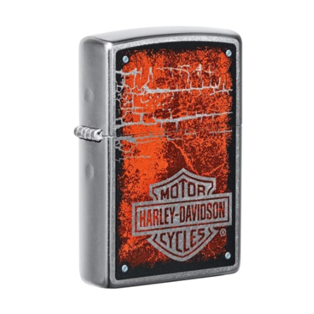 Zippo ハーレージッポーライターコラボレトロロゴデザイン レギュラー 北米シリーズ 49658 HD プリンティング