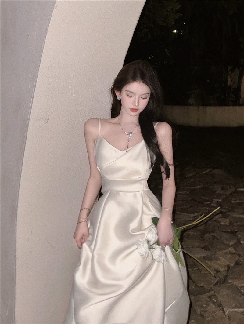 パーティー誕生日パーティードレス　レディースキャミワンピ　ロングワンピース