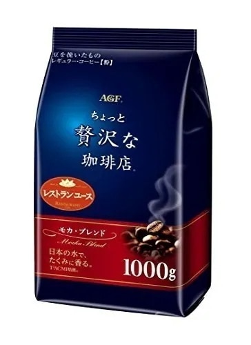 AGF(エージーエフ) ちょっと贅沢な珈琲店 レギュラーコーヒーモカブレンド 【 コーヒー 粉 】 1キログラム (x 1)