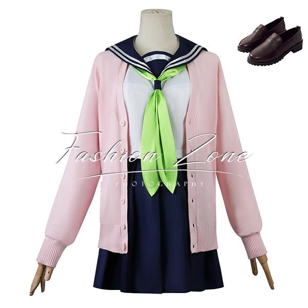しかのこのこのここしたんたん 風 狸小路絹 たぬきこうじきぬ 制服 コスプレ衣装 靴 cosplay ハロウィン 演出服 変装