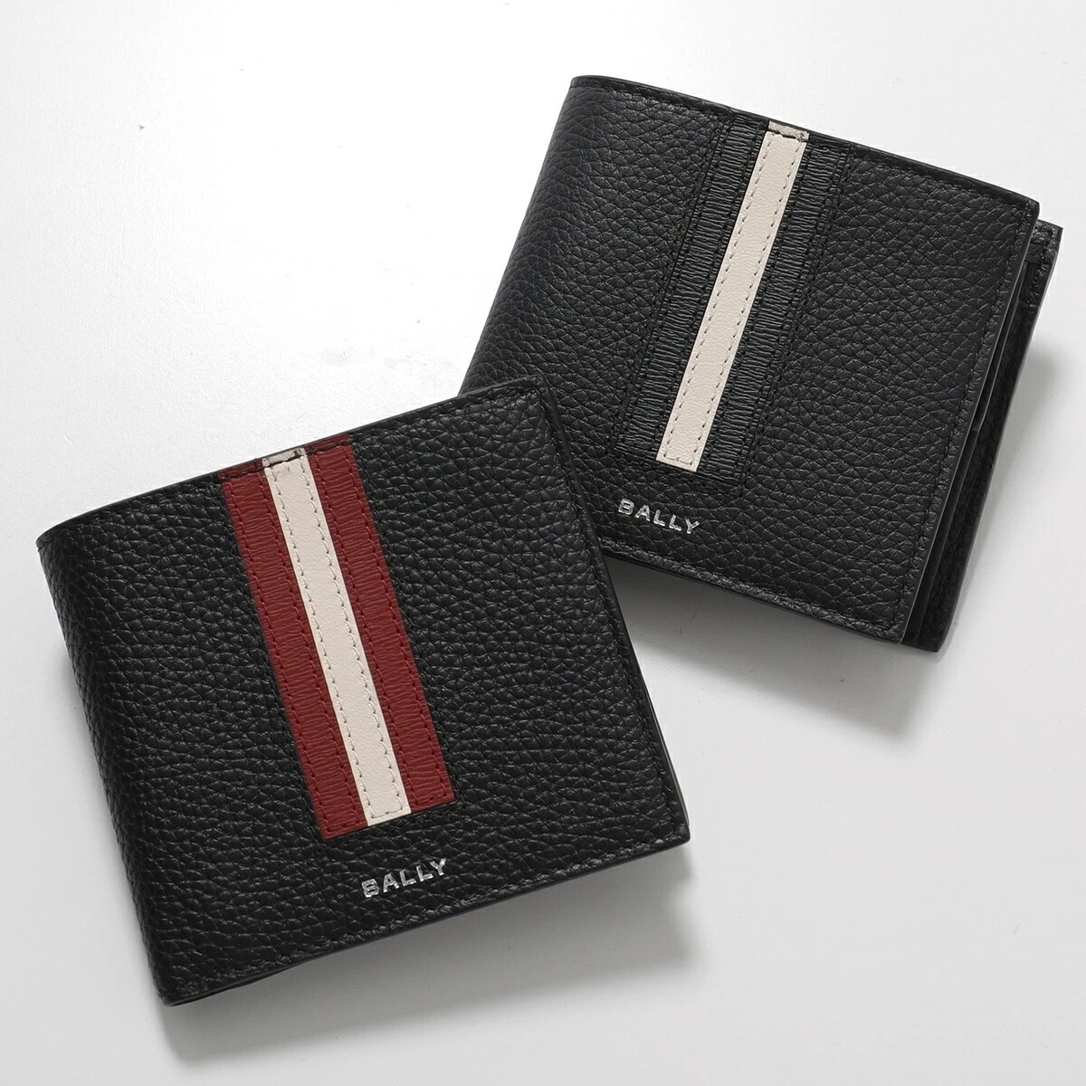 BALLY バリー 二つ折り財布 RBN BIFOLD COIN 6304557 メンズ レザー ストライプ ロゴ 小銭入れ付き ミニ財布 カラー3色 35,164円