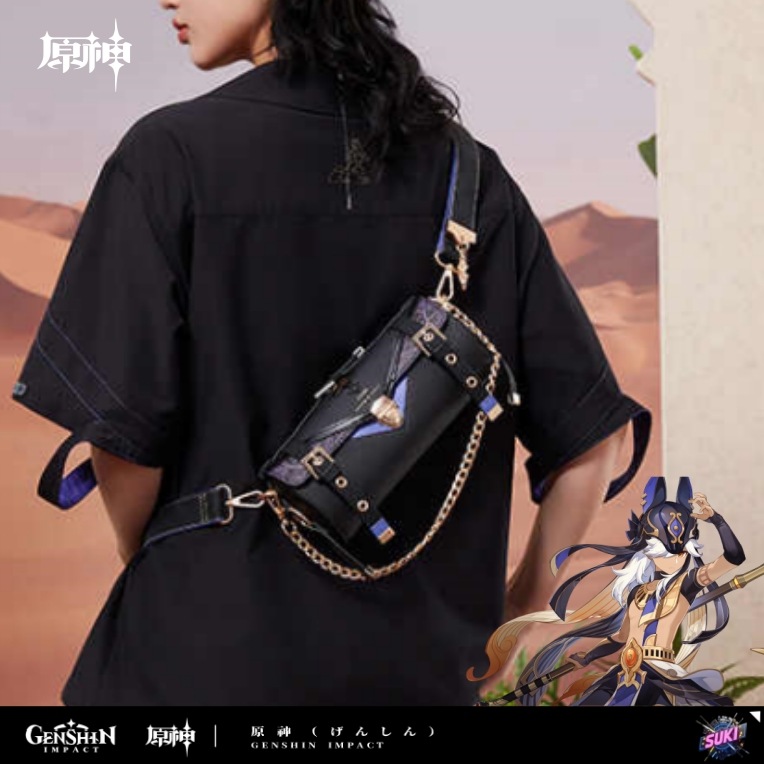 【プロ品質を極める!】原神 / セノ / インプレッションシリーズ クロスボディバッグ / Genshin Impact Cyno 赛诺 げんしん コスプレ アニメグッズ 痛バッグ