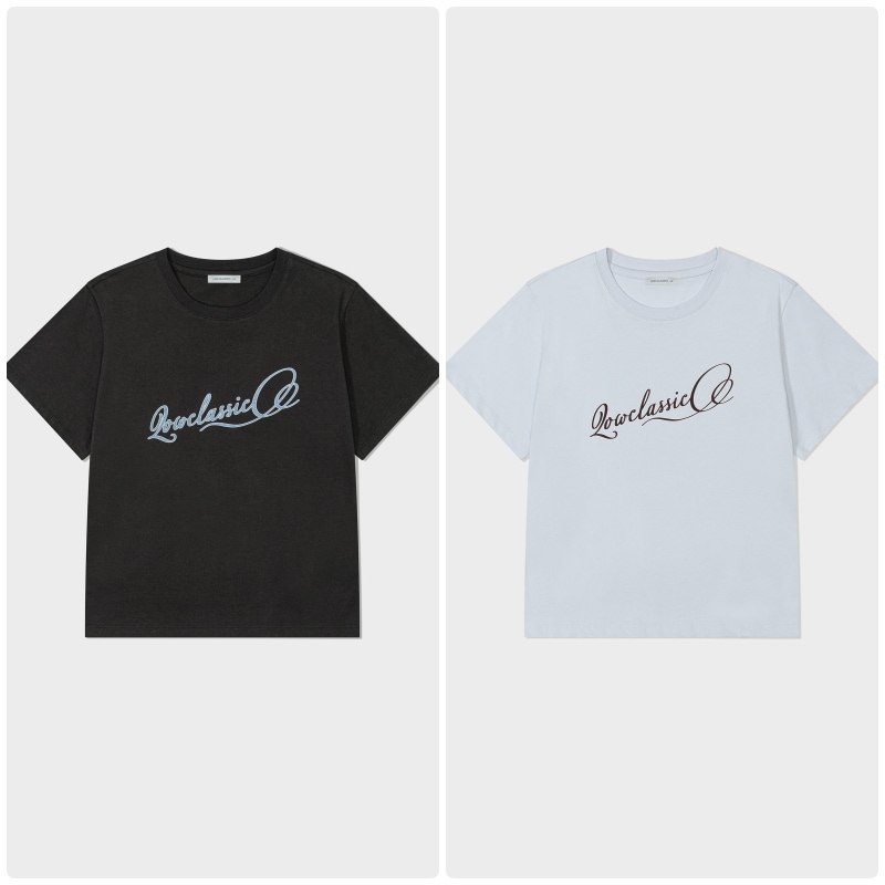 【LOW CLASSIC】 WAVE LOGO T-SHIRT : 2COLORS