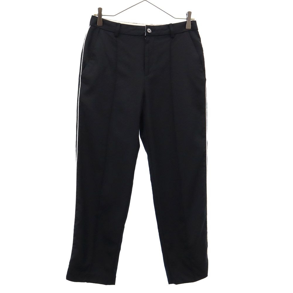 ライン ウールパンツ 1 ブラック メンズ