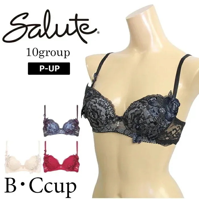 ワコール Wacoal salute (Bカップ Cカップ) 10グループ 定番 3/4カップブラジャー P-UP BTJ410 【P】