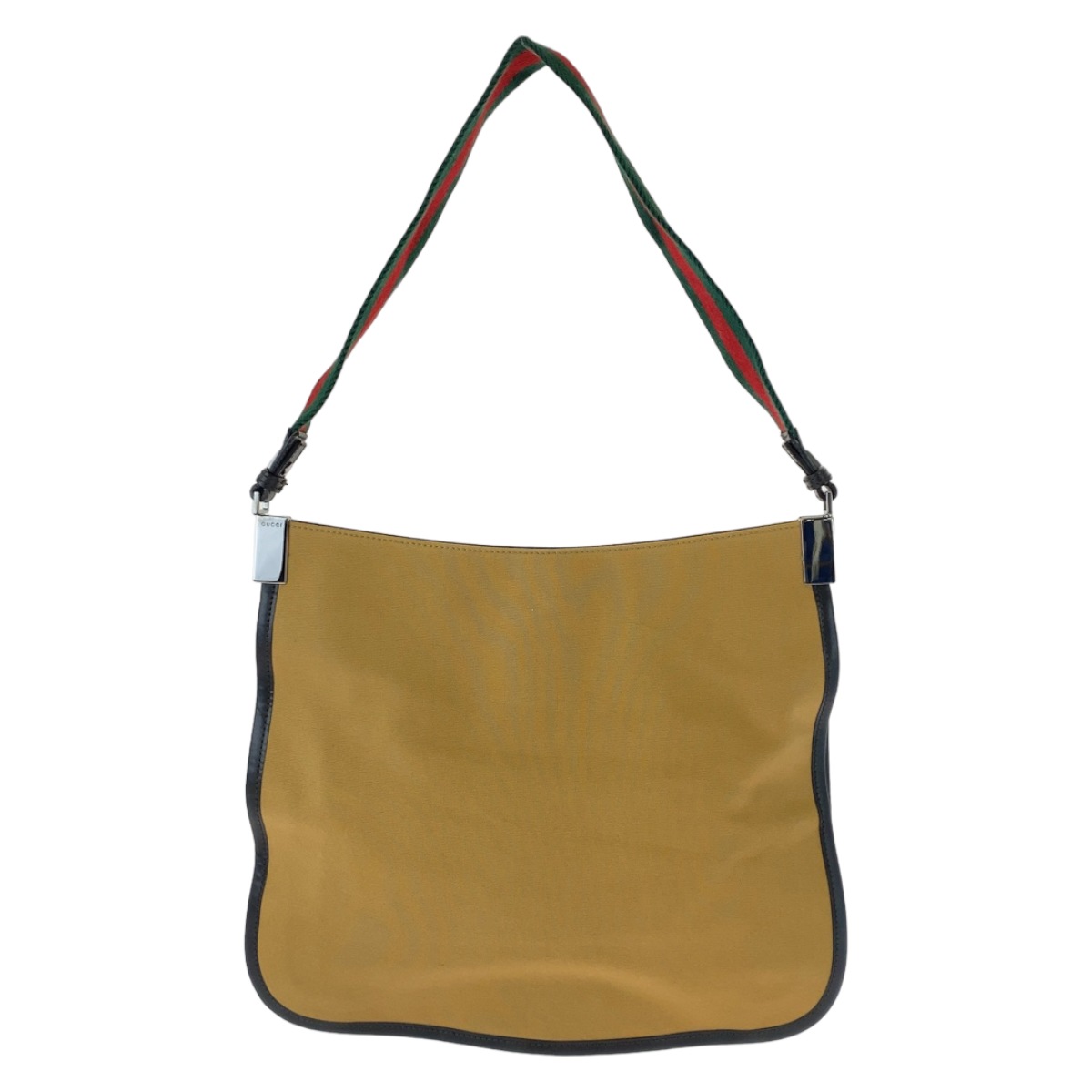 美品 シェリーライン ベージュ シルバー金具 キャンバス 001 4321 2684 ショルダーバッグ ハンドバッグ レディース 407570