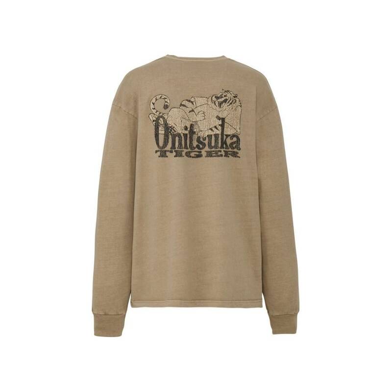 オニツカタイガー ウォッシュドグラフィック長袖Tシャツ 2183B610250 498831