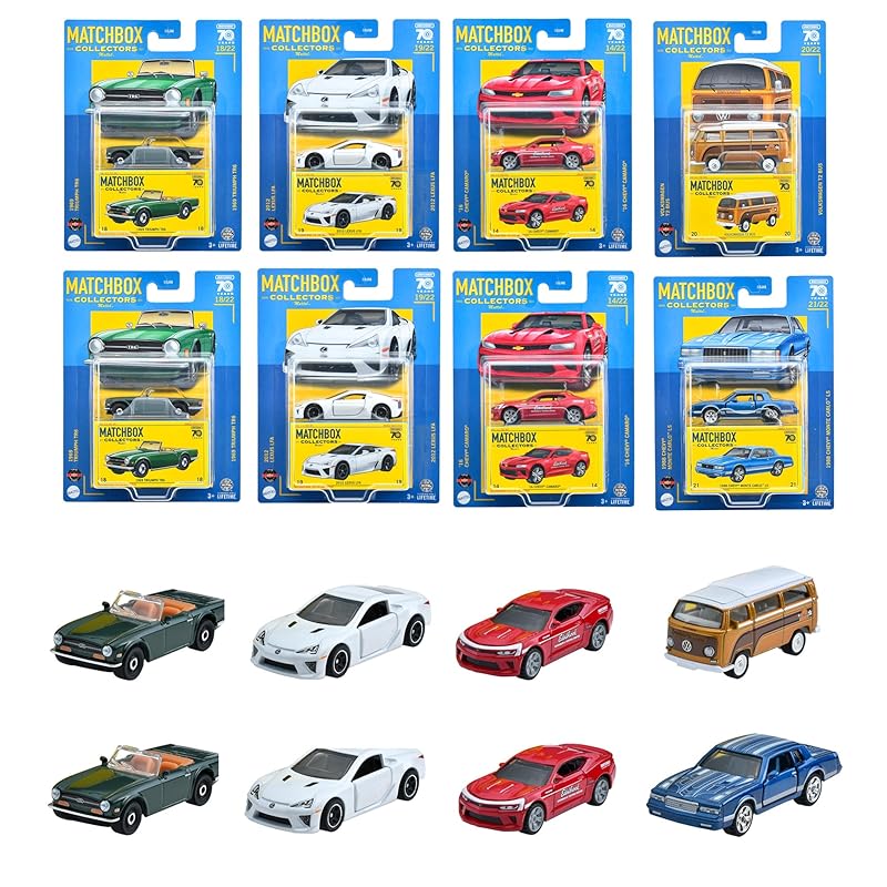 マッチボックス(Matchbox) コレクターズ アソート【ミニカー8台入り BOX販売】 【3才~】 986U-GBJ48