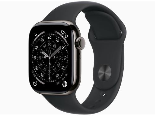 アップル / APPLE Apple Watch Series 11 GPS+Cellularモデル 42mm MF8T4J/A [スレートチタニウムケース・ブラックスポーツバンド M/L]