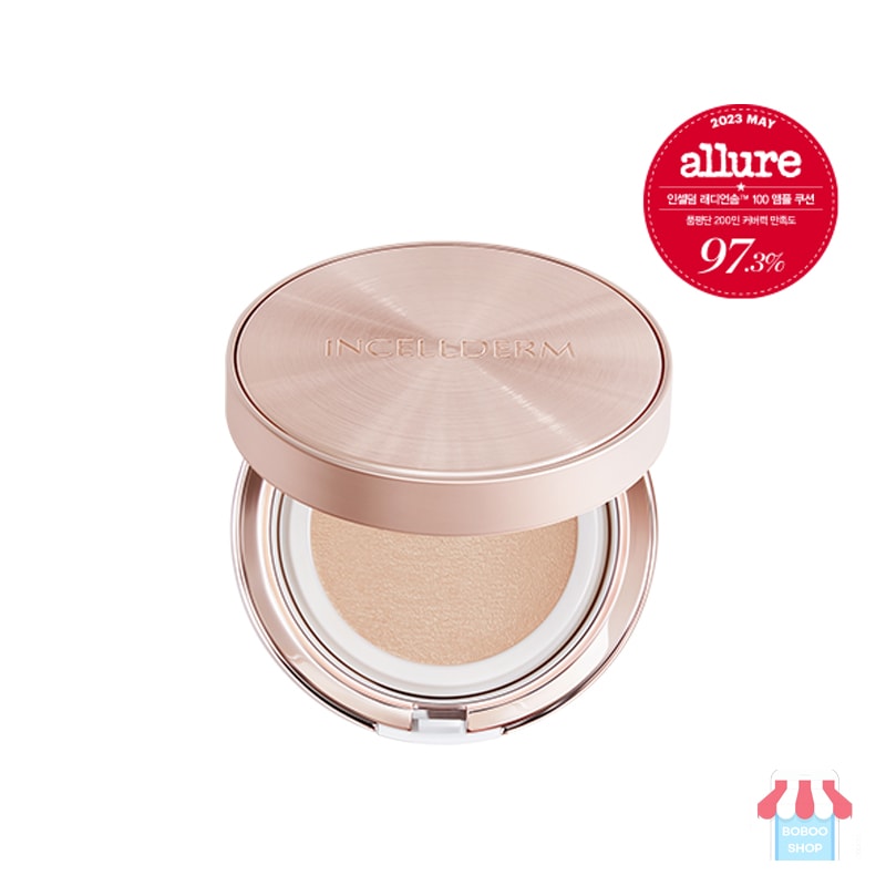 [公式販売店][本品+リフィル+パフ] インセルダム クッション ラジオン綿100 アンプルクッション 13g (21号/23号) 本品+リフィル