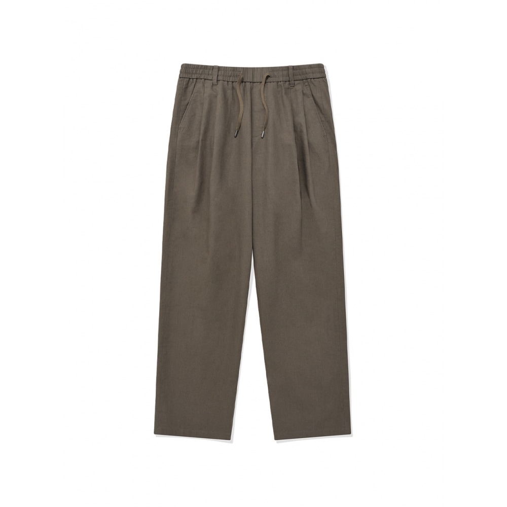 COVERNAT 23SS リネンバンディングイージーパンツカーキ