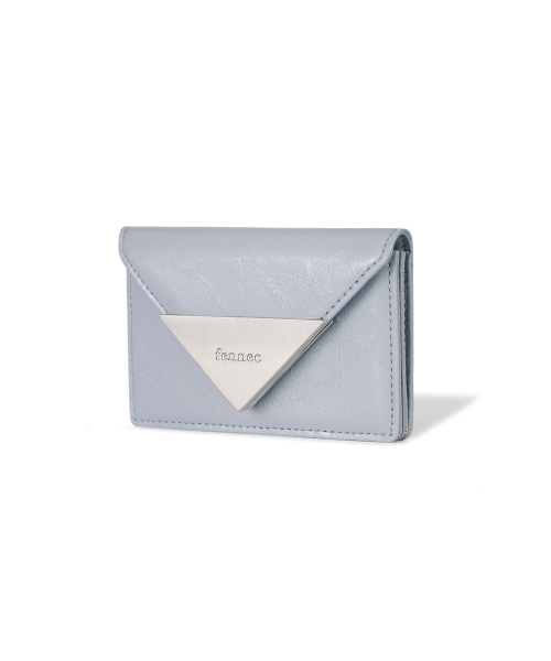 【FENNEC】 CRINKLE TRIANGLE ACCORDION POCKET - MISTY LAVENDER 財布 正規品