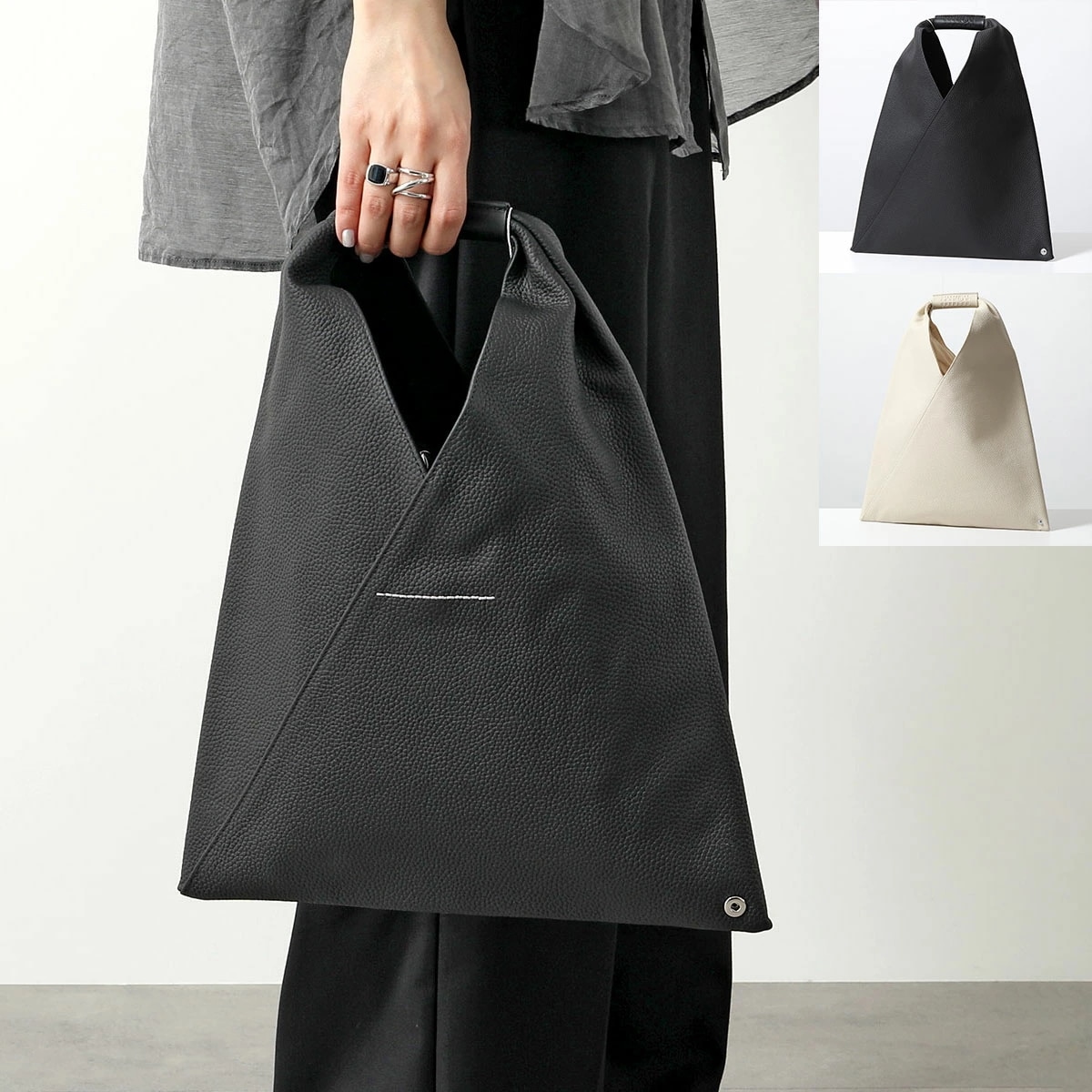 MM6 エムエムシックス メゾンマルジェラ ハンドバッグ Japanese ジャパニーズ スモール S54WD0043 P5691 レディース トライアングル 鞄 カラー2色