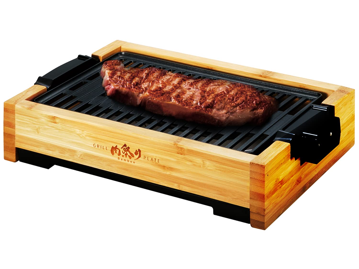 【プラス30日延長保証カード付き】アピックス 肉祭り 竹 焼き肉プレート グリル プレート 煙が出にくい ホットプレート 焼肉グリル 無煙 小型 ヘルシー 焼肉ロースター 卓上
