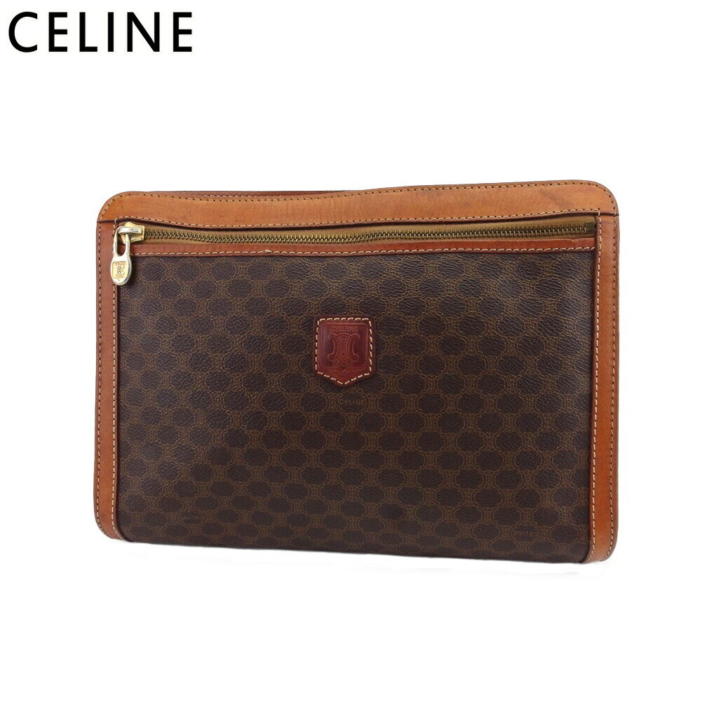 クラッチバッグ セカンドバッグ バッグ マカダム レディース メンズ ブラウン ベージュ 中古