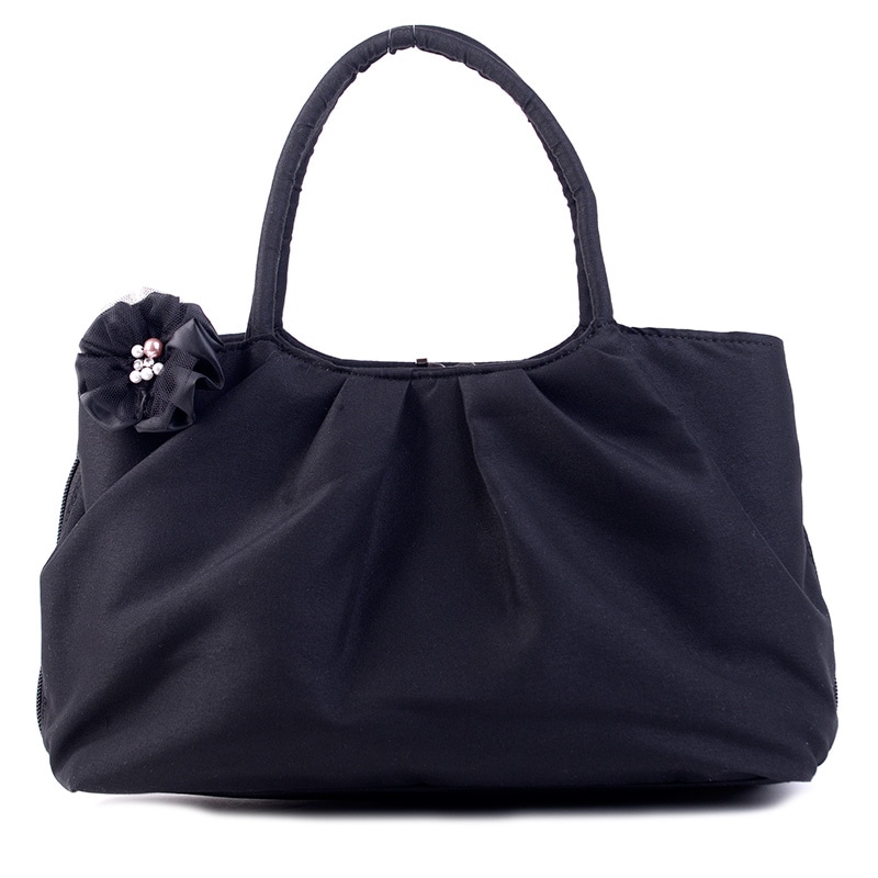 コサージュ付ブラックフォーマルバッグ 葬祭 葬儀 通夜 法事 アウトレット