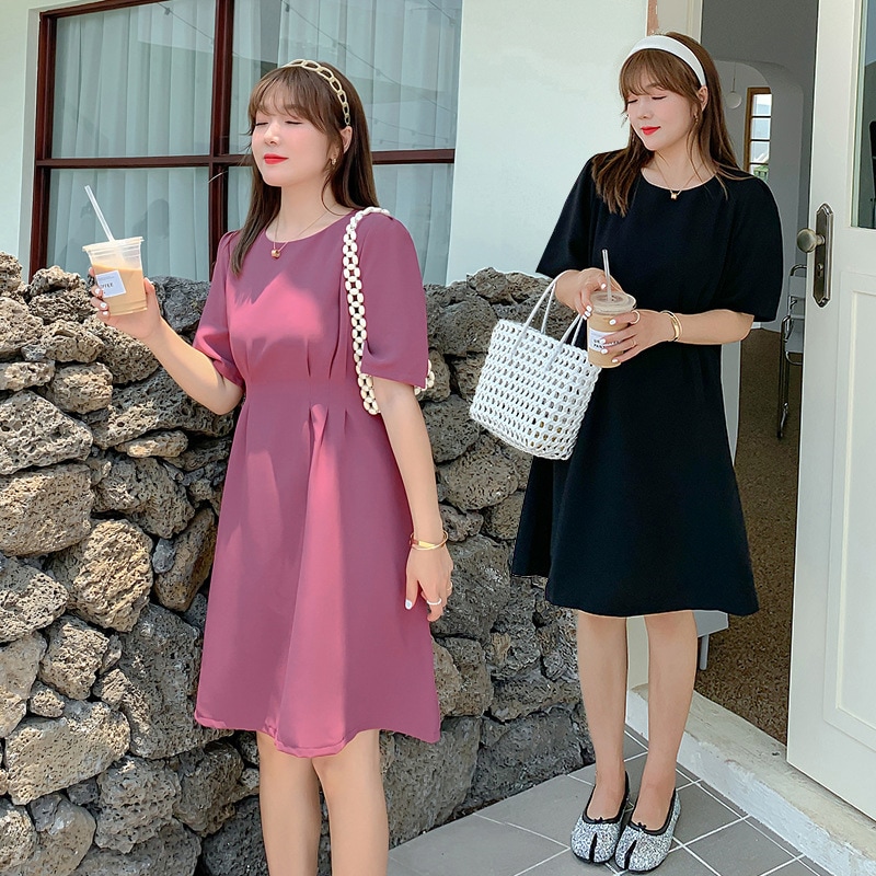 ワンピース 大きいサイズ 半袖 春夏 韓国 妊婦 マタニティ ゆったり きれいめ 3l 4xl 5l