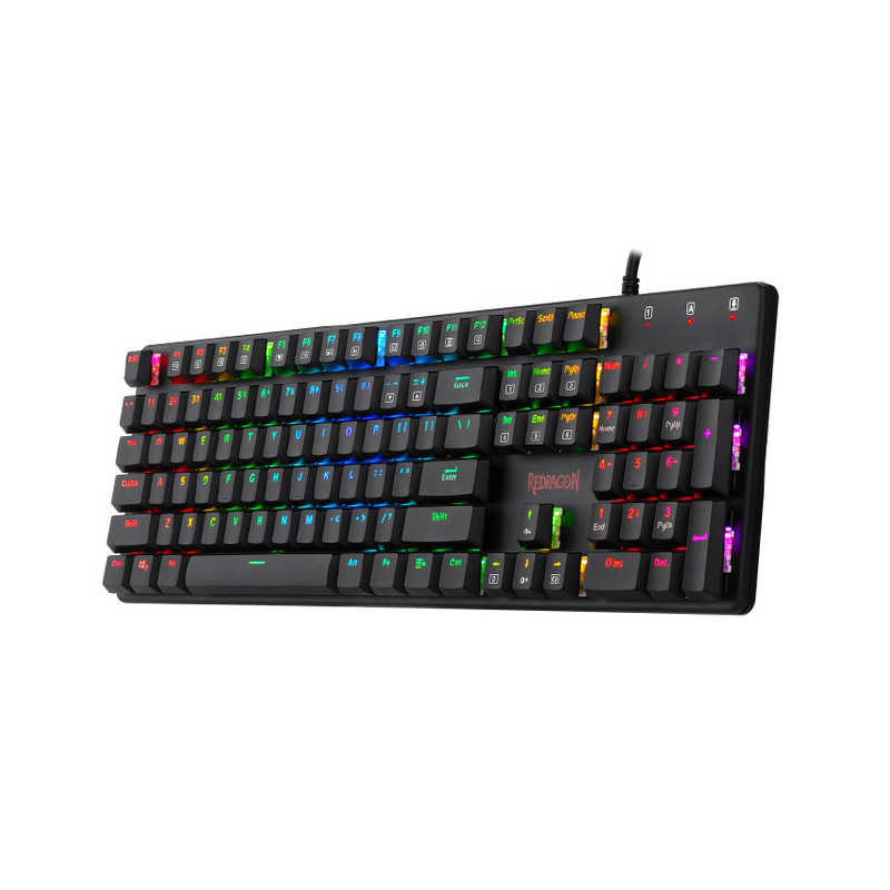 ITPROTECH　ロープロファイル メカニカルキーボード フルサイズ 赤軸 104KEY REDRAGON ブラック ［有線 /USB］　K589-RGBTI