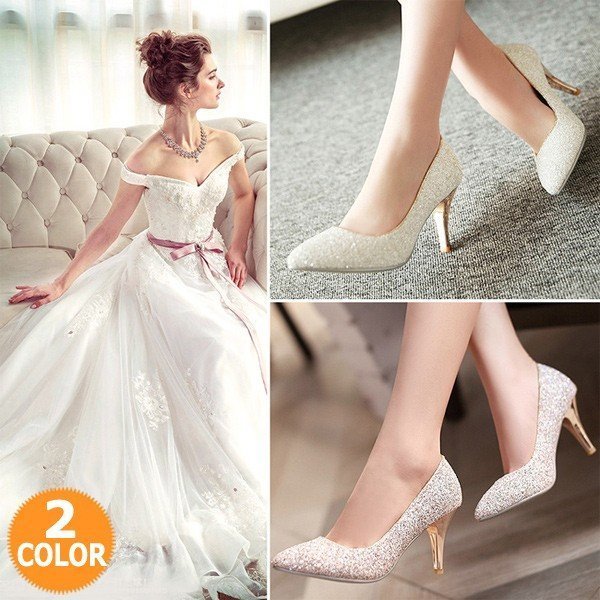 結婚式 パンプス ハイヒール パンプス 太ヒール 痛くない 美脚パンプス ポインテッドトゥ シューズ