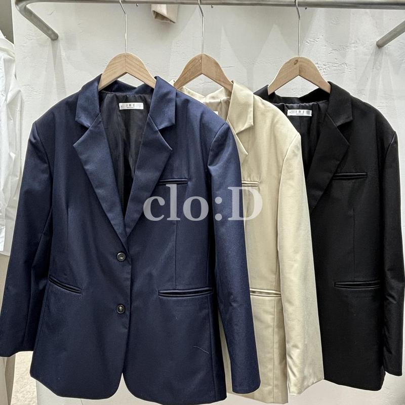 25SS) ヨシ ツーボタン すっきり 高品質 シンプル 裏地 シングル ジャケット(3Colors)