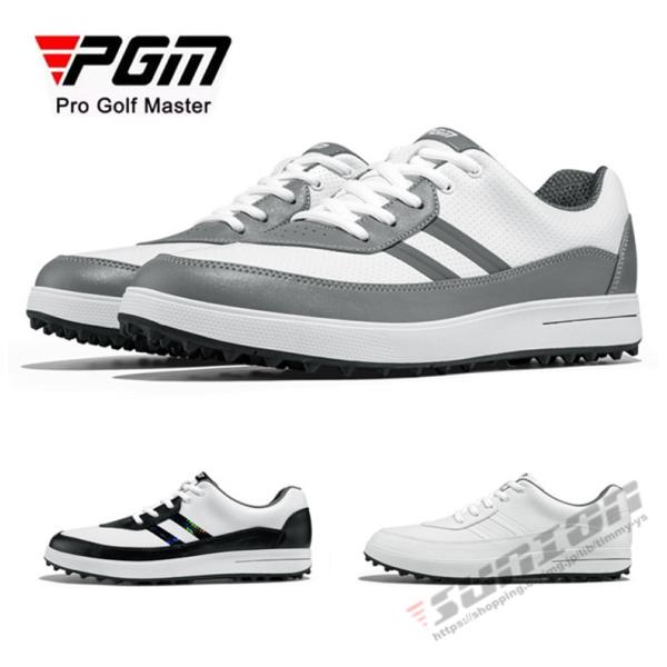 ゴルフ ゴルフシューズ 帯式 ソフトスパイク メンズ スパイクシューズ スニーカー 靴 紳士 防水 人工皮革