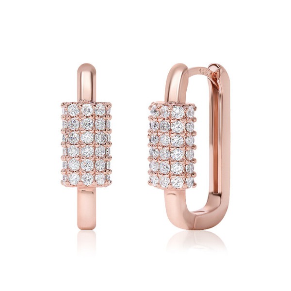 ルーブルパリ 14k ゴールドポリマ ワンタッチリングピアス EA3035