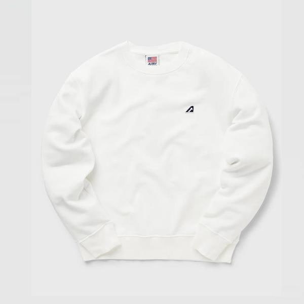 （男性）オートリー23SSエンボスロゴホワイトマンツーマンSWIM 2351