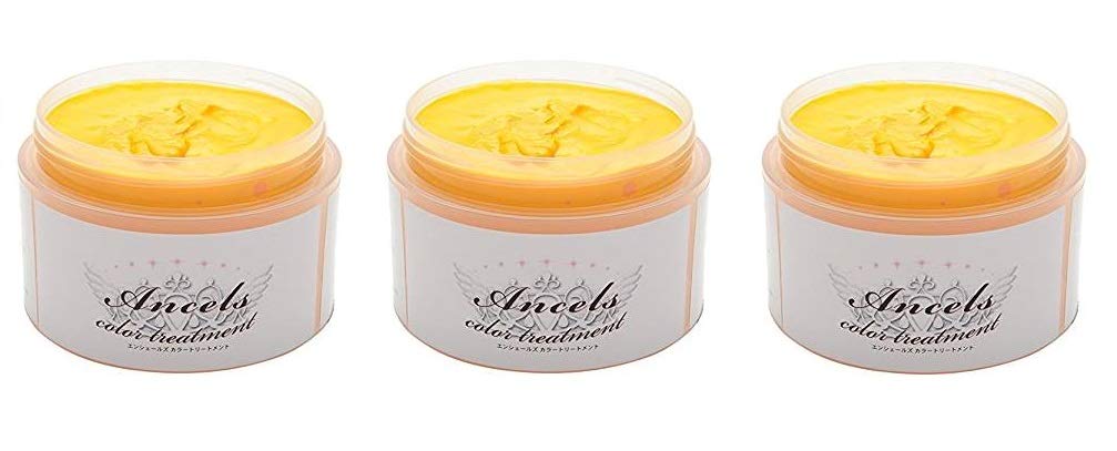 エンシェールズ カラートリートメント カラーバター 200ｇ (ネオンイエ ロー) 3個セット