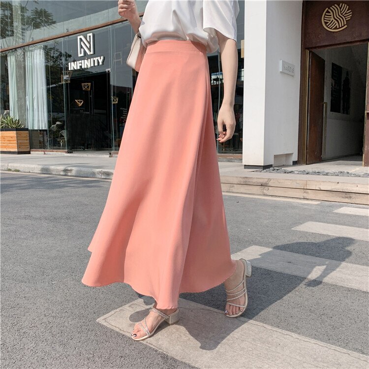 7color レディース スカート フレアスカート ロング ロング丈 マキシ マキシ丈 フレア セミ