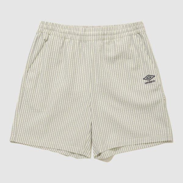 M ハーフパンツ NQK UQ223CHP63-WST シアサッカー 4.5部 ハーフパンツ / WHITE