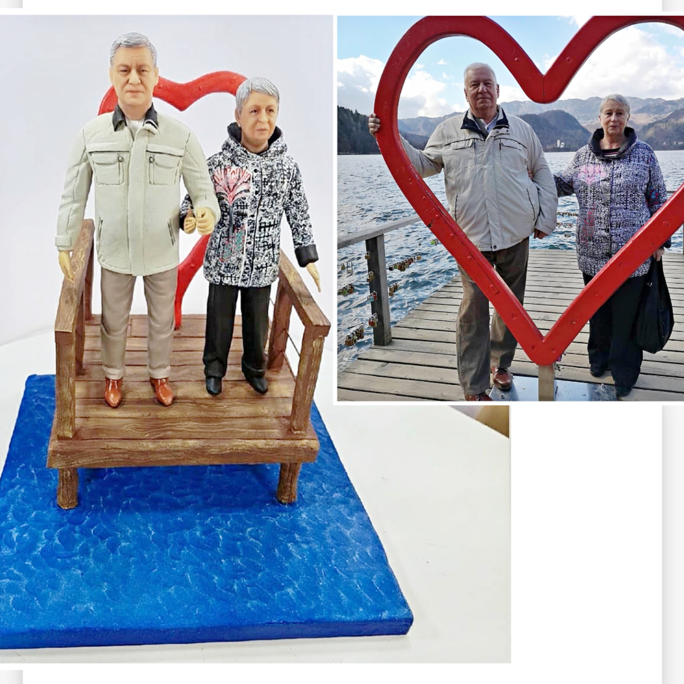 【オーダーメイド】3D肖像画 似顔絵 人形 フィギュア 結婚祝い 周年記念日 カップル 彼氏 彼女 夫婦 両親 贈呈品 記念品