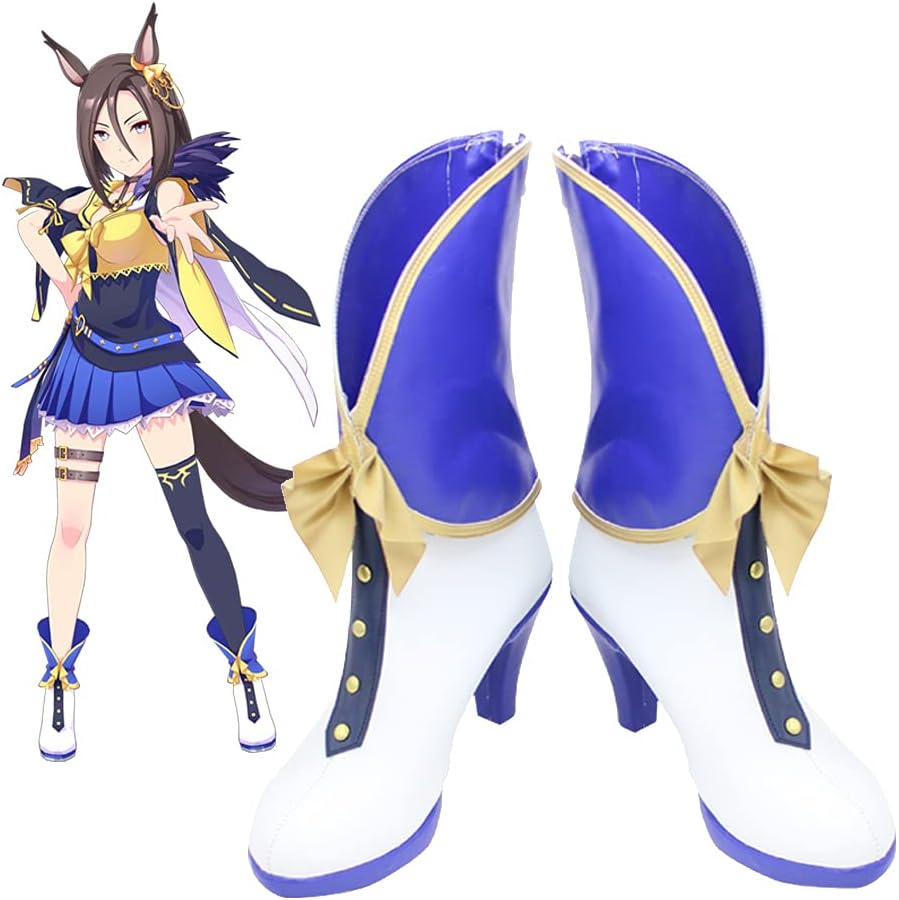 コスプレ靴 ウマ娘 プリティーダービー エアグルーヴ 勝負服 ブーツ 下駄 シューズ 長靴 コスプレ クリスマス ハロウィン