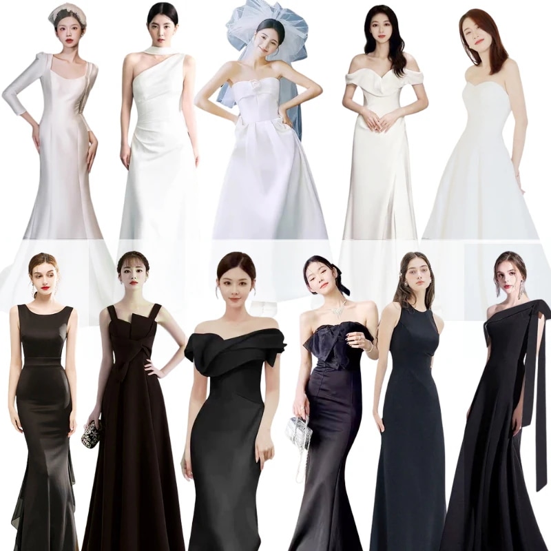 【送料無料】3月新品追加 ウェディングドレス白 パーティードレス 前撮り 結婚式二次会 サイズオーダーメイド可能 長袖ドレス ワンピース Aライン マーメイド 花嫁ロングドレスお呼ばれ 韓国ドレス