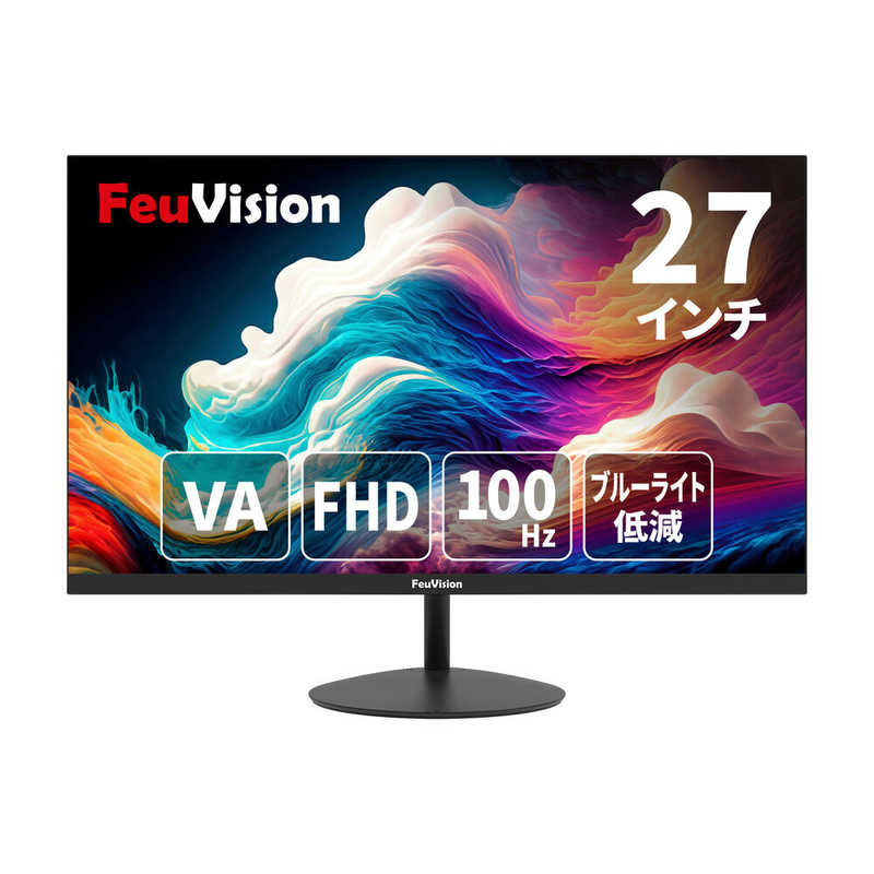 FEUVISION　液晶ディスプレイ ［フルHD(1920×1080) / ワイド］ ブラック　EW-FSID27AF1