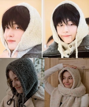 RIIZE ショウタロウ ウォンビン バラクラバ Raju ダークグレー OATMEALラスト1着のみ☆RIIZE ウォンビン&ショウタロウ 着用
