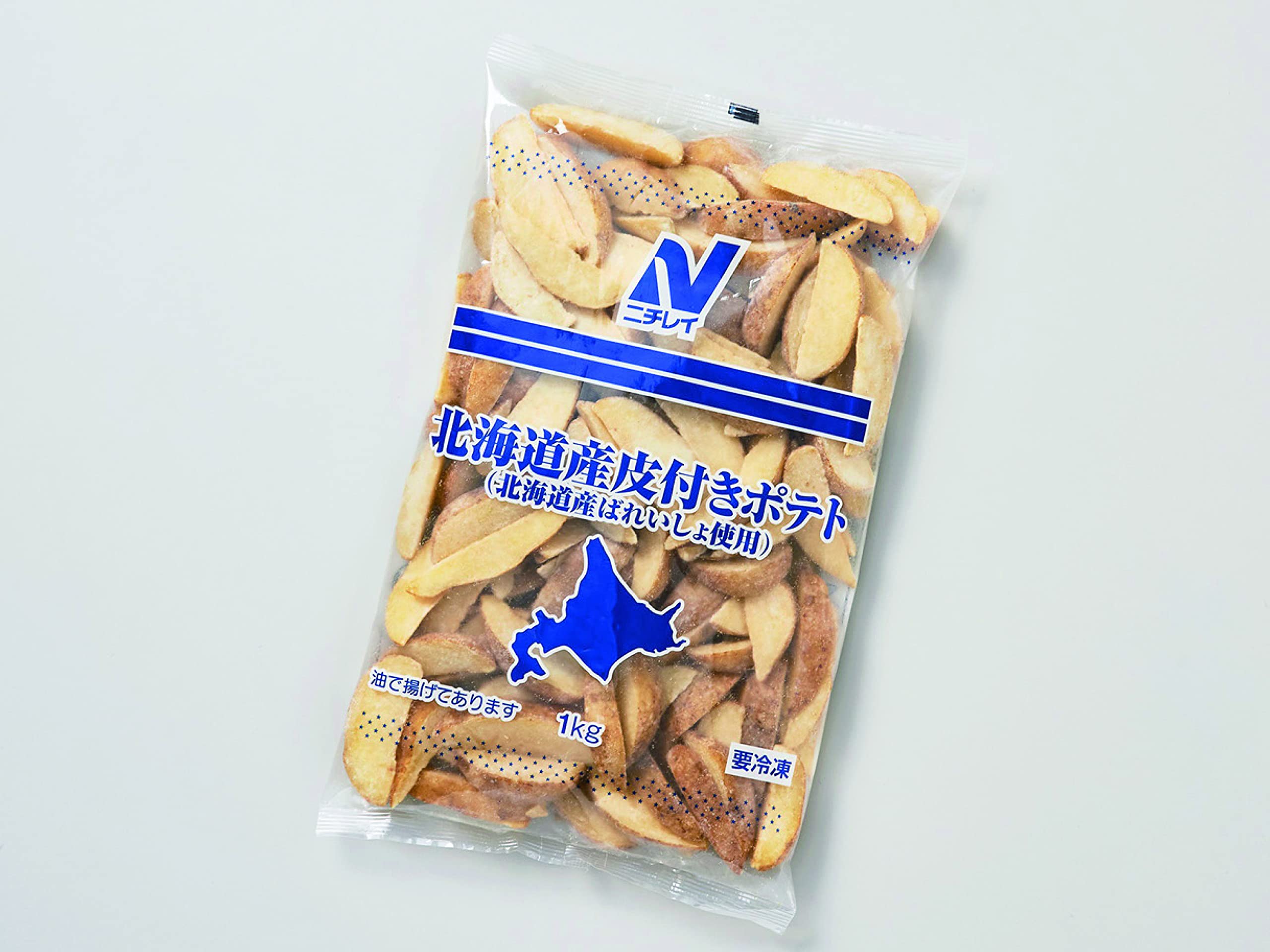 [冷凍]ニチレイ 北海道産皮付きポテト 1kg ×5袋