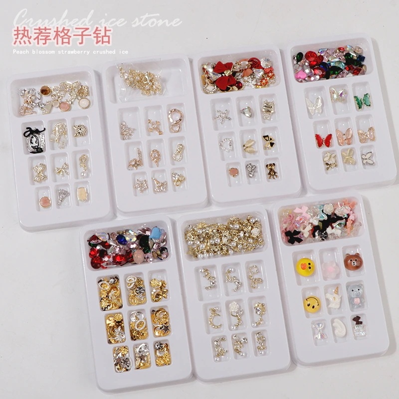 爆発的なマニキュアアクセサリーとダイヤモンドアソートネットレッド人気の漫画三次元ネイルデコレーションダイヤモンドラインストーンジルコンアクセサリーネイルデコレーションダイヤモンドラインストーンジルコン