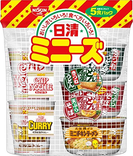 日清ミニーズ (東) 1パック5食入り カップ麺 205g6パック