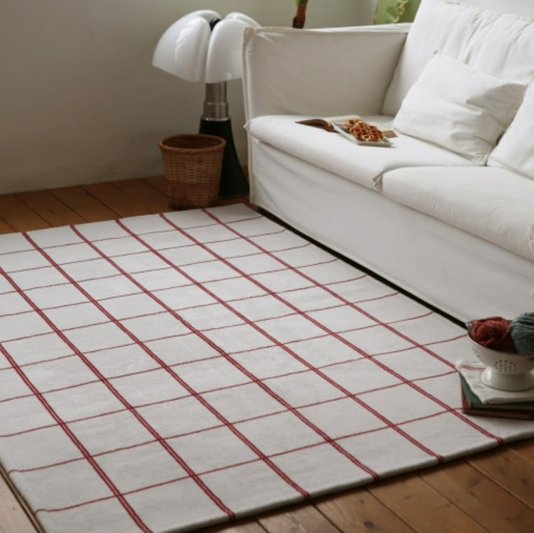(ザフリッグ) frigg Toffee Grid Washable RUG-100X150