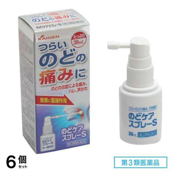 第３類医薬品 カイゲンファーマ のどケアスプレーS 30mL 6個セット