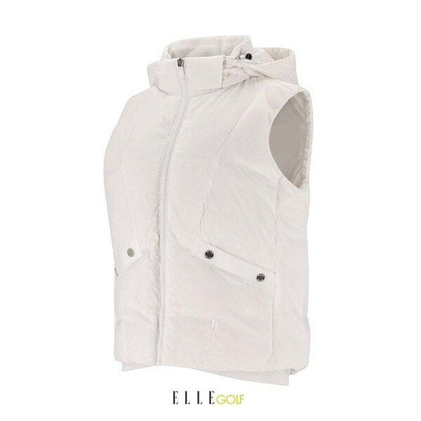 24 女性 冬 フード ダウン ベスト 6K81451-101_BP