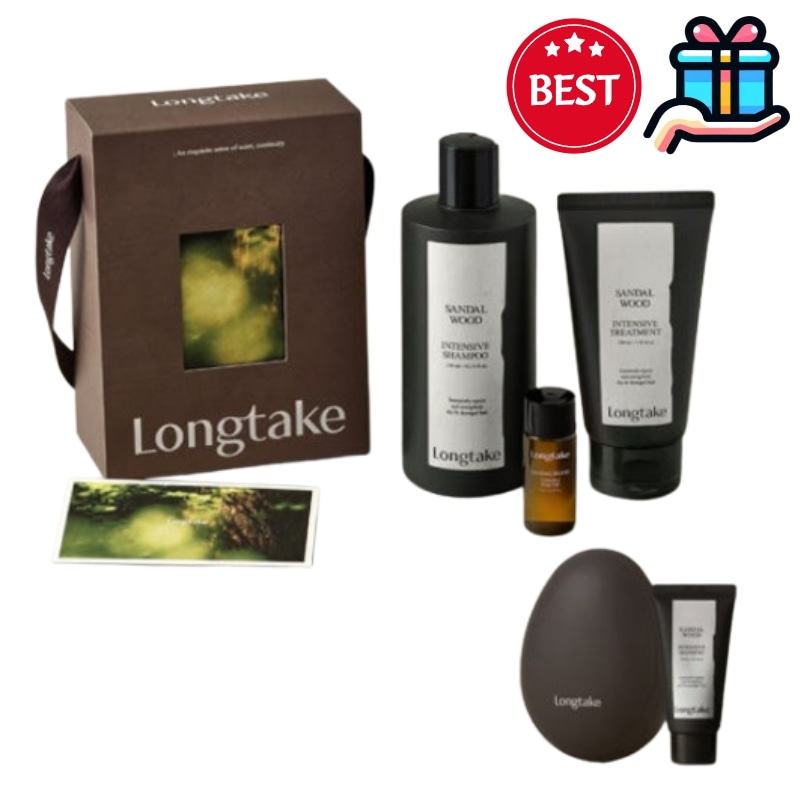 [韓 国シャンフー·クリニックセット] SANDALWOOD シャンプー トリートメント ヘアオイル 3点セット ヘアケア 頭皮ケア 毛髪洗浄 柔らかい 韓国人気 韓国コスメ 正規品