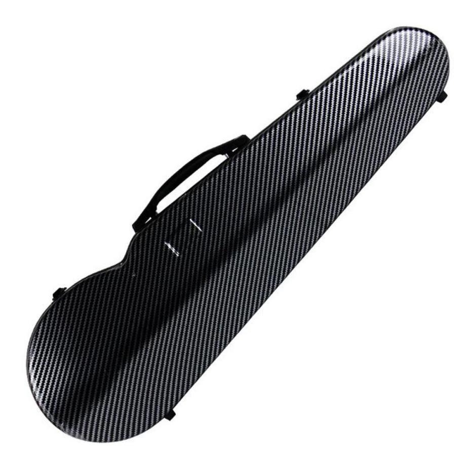 44湿度計付きフルサイズバイオリンケースバイオリンボックス強力なプロフェッショナルハードシェルバックパックストラップ付き超軽量混合カーボンファイバー