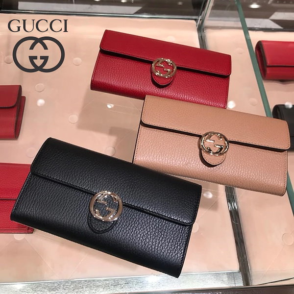 Qoo10] GUCCI GGインターロッキングウォレット5981